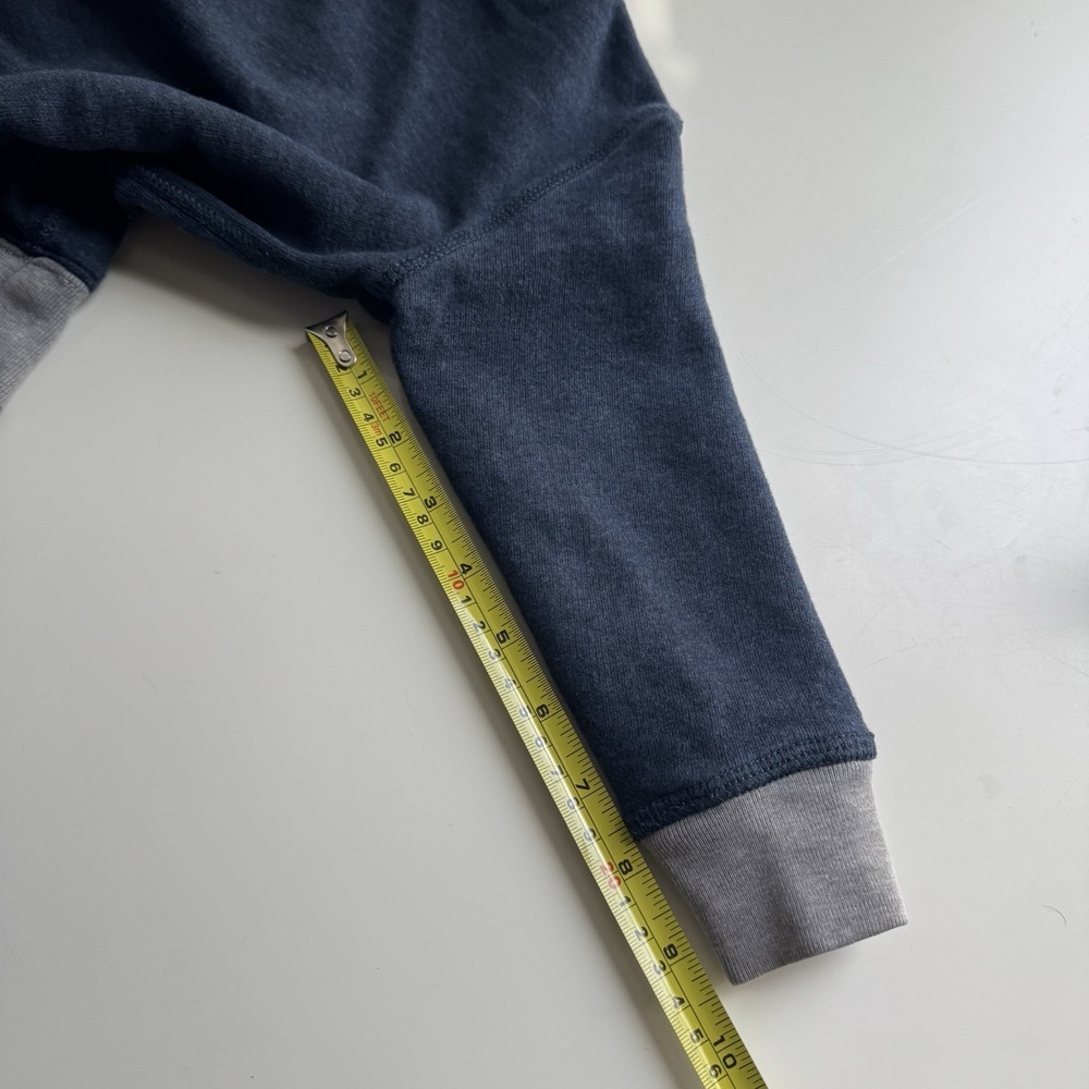 Polo Ralph Lauren Sweatshirt Kids 2T Blue Gray Colorblock Fleece Pullover Logo - Picture 9 of 10